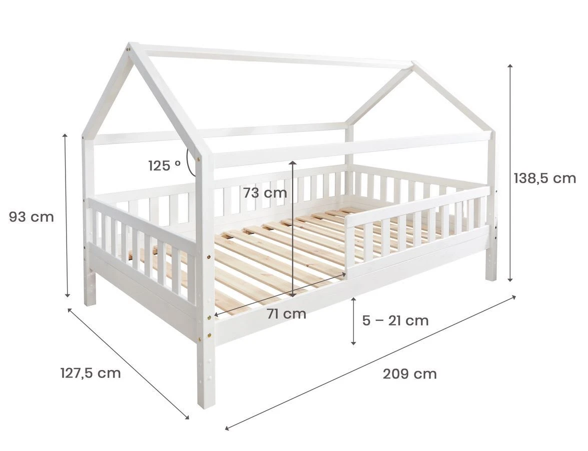 Ticaa Hausbett Kay In Weiß - Image 3