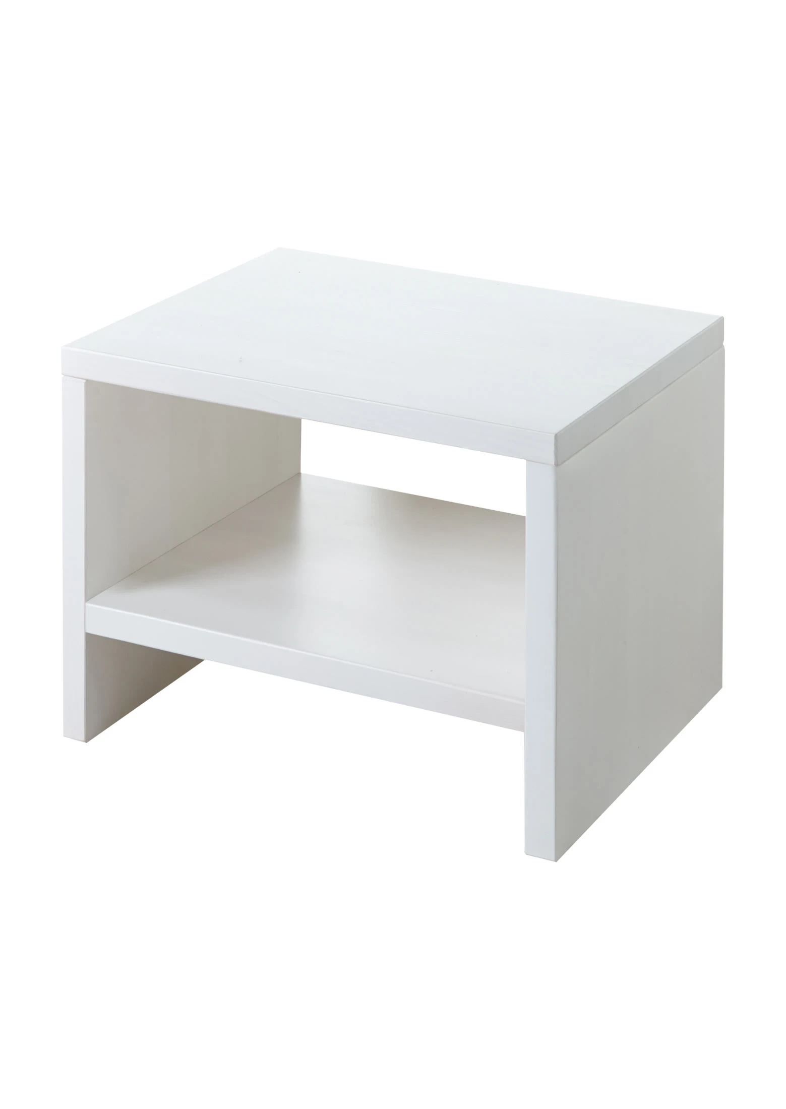 Ticaa Nachttisch Harry Mit Offenen Fach In Weiß