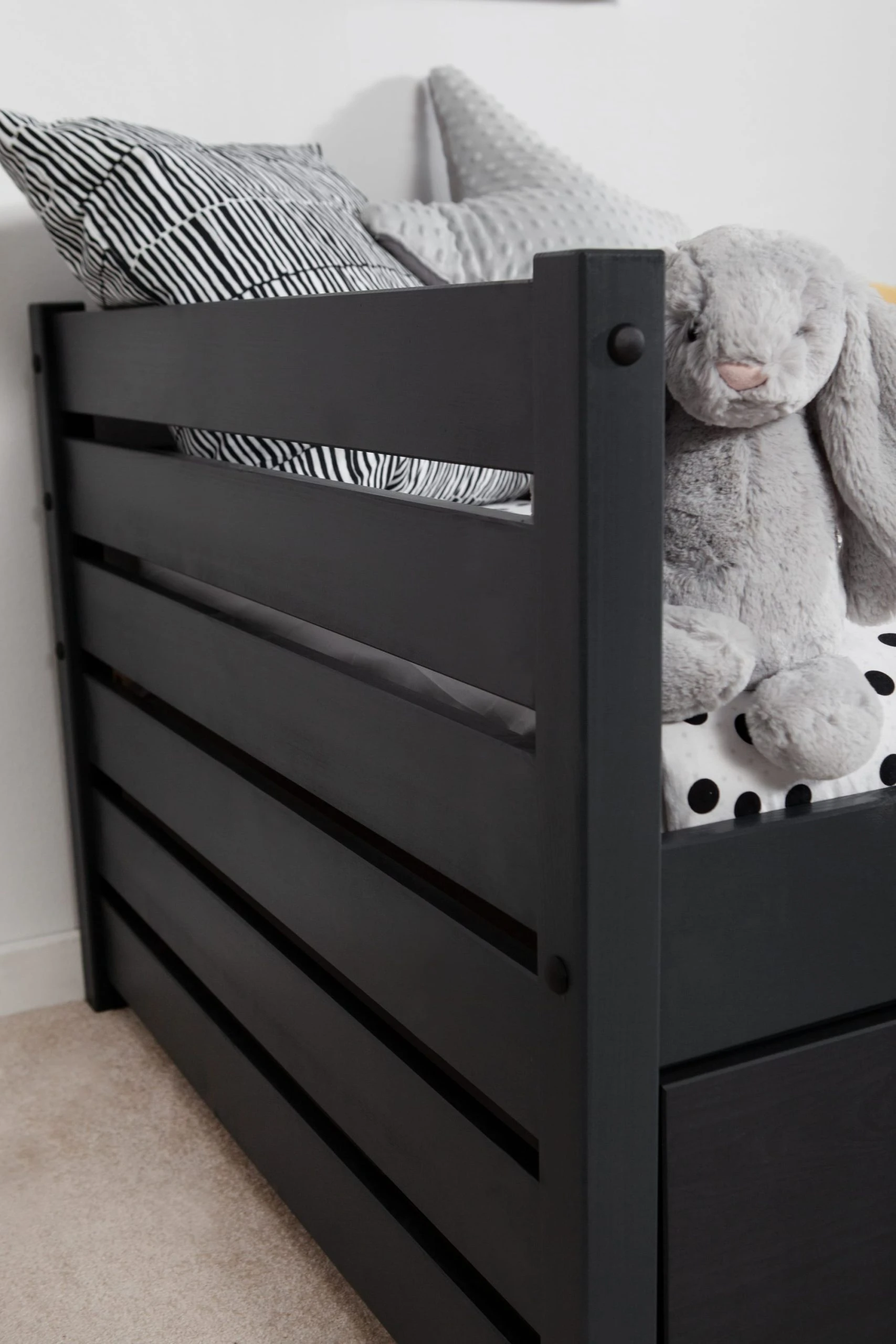 TICAA Sofabett Naomi Inkl. Funktionsschubkästen, 90x200 In Grau - Image 6