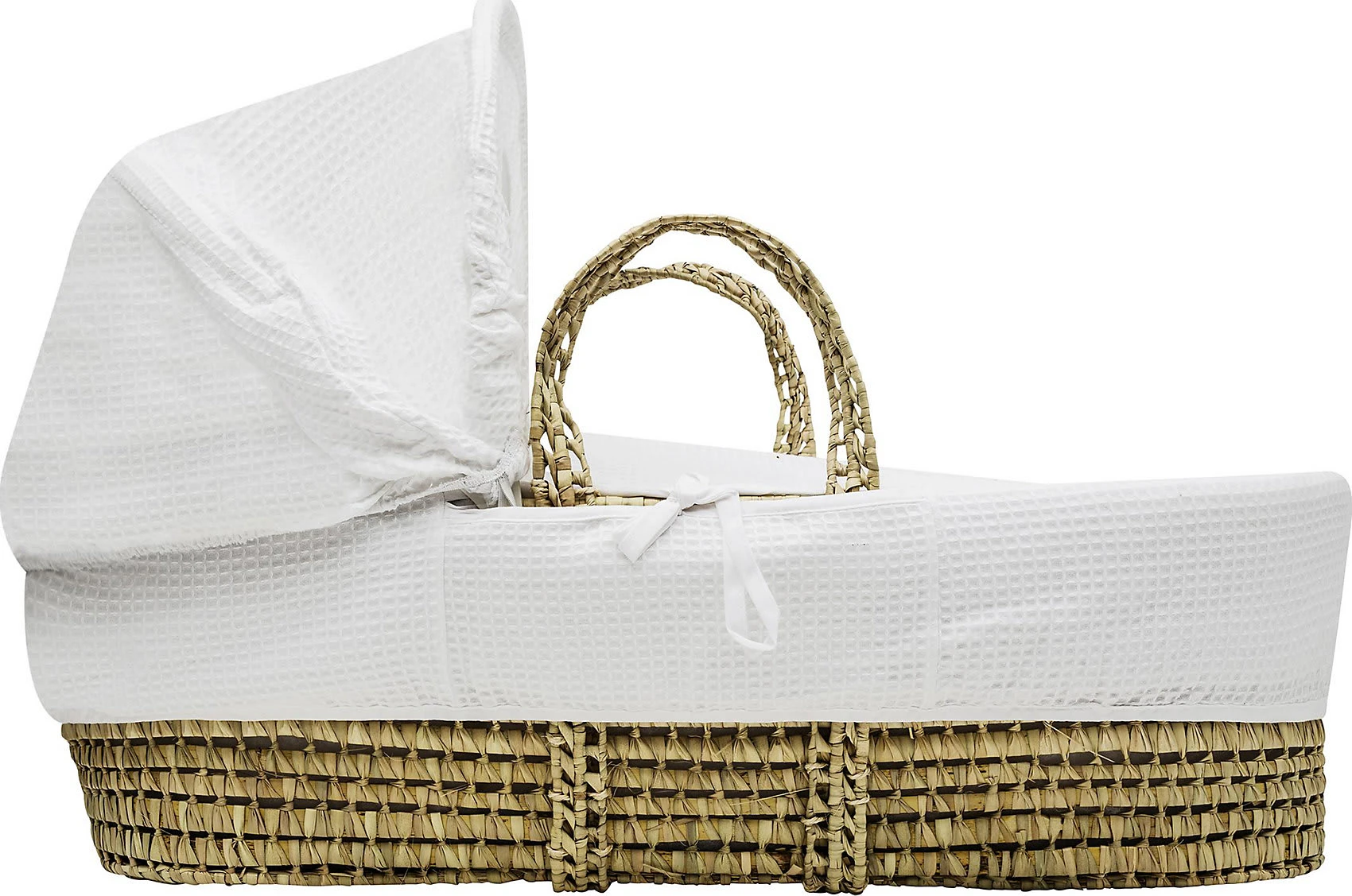 Urra Moseskorb Waffel-Piqué, Natur/weiß - Image 2