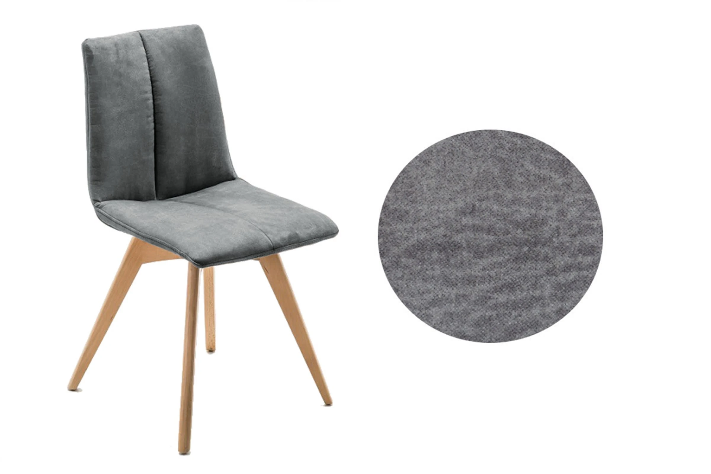 Vaja 2er Set Esszimmerstühle In Africa Grau - Image 2