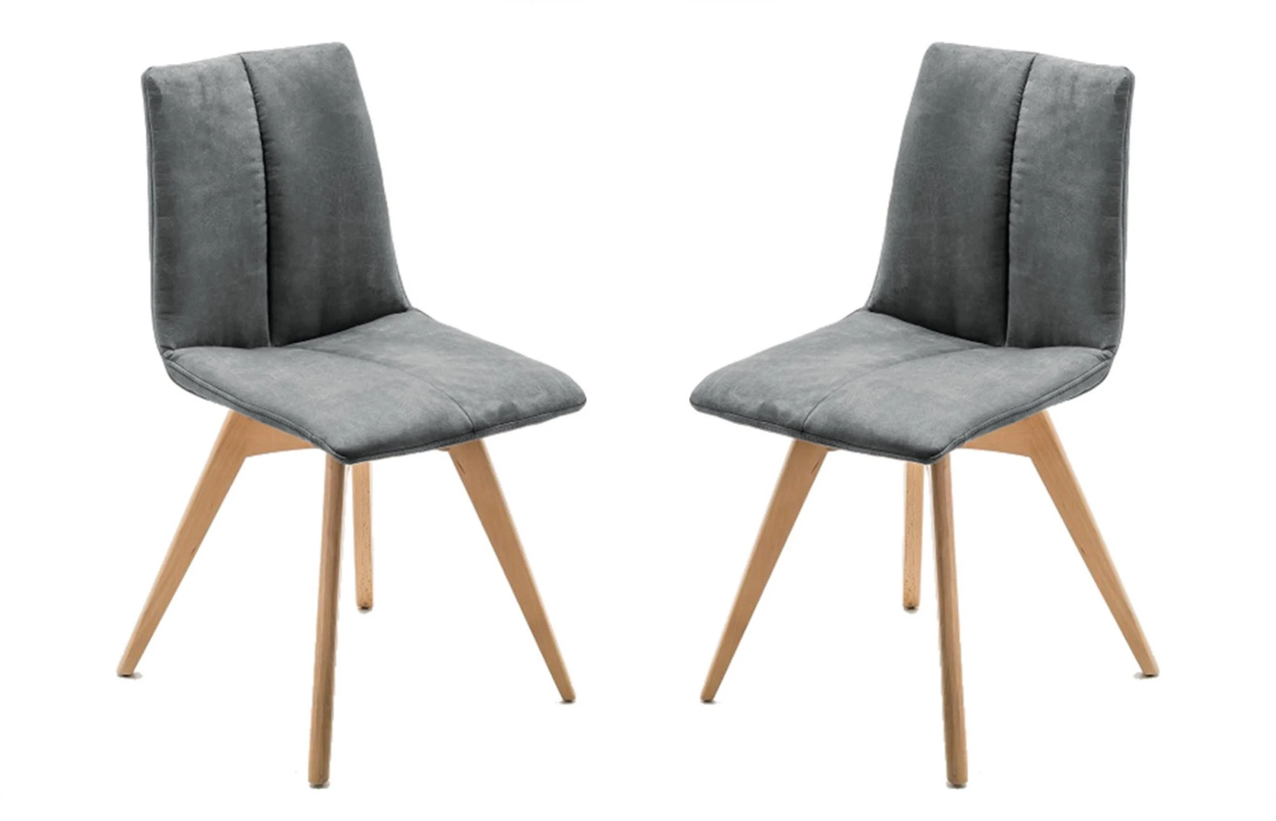 Vaja 2er Set Esszimmerstühle In Africa Grau