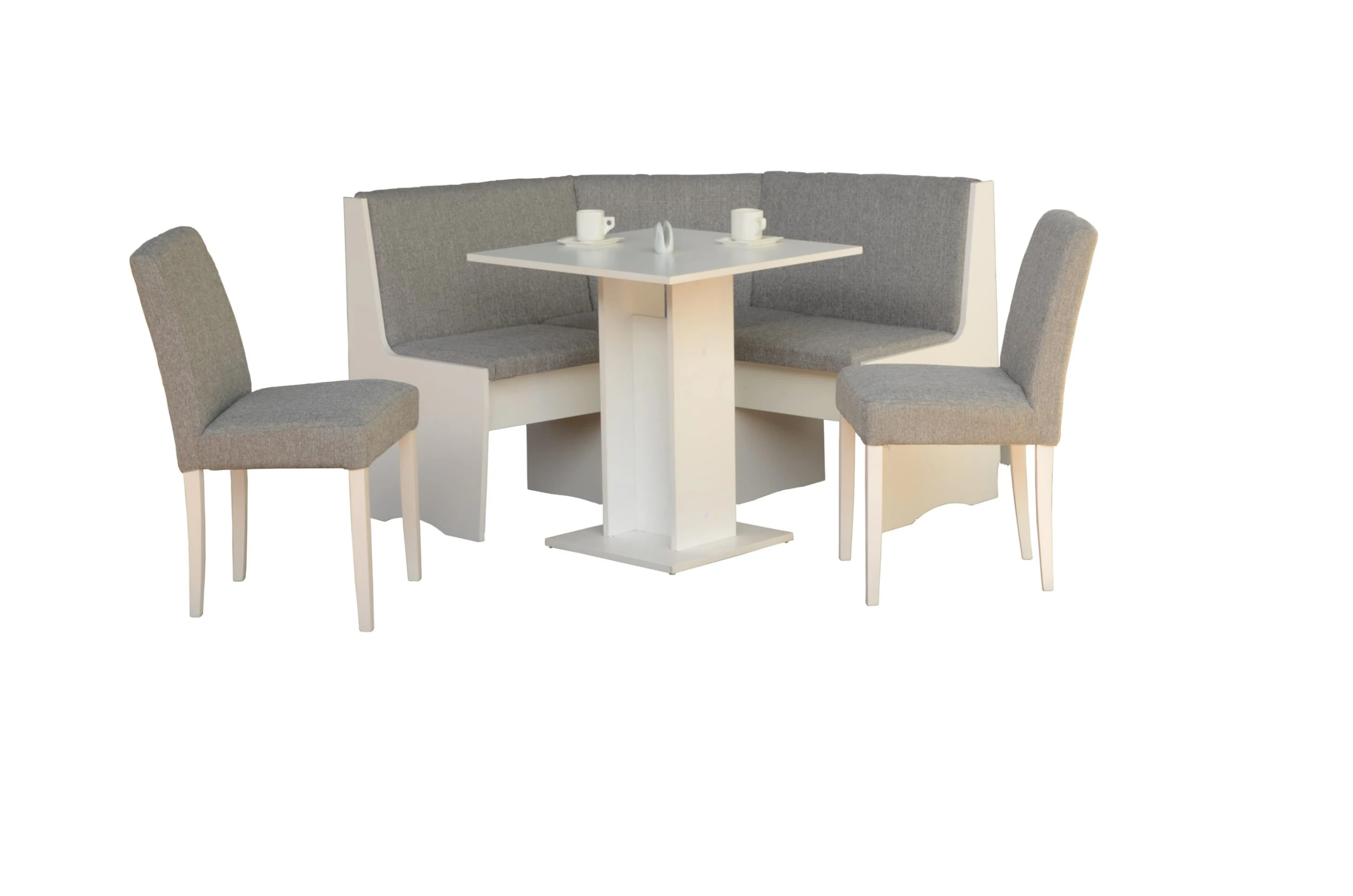 Vaja Eckbankgruppe Teilmassiv In Weiß - Image 2