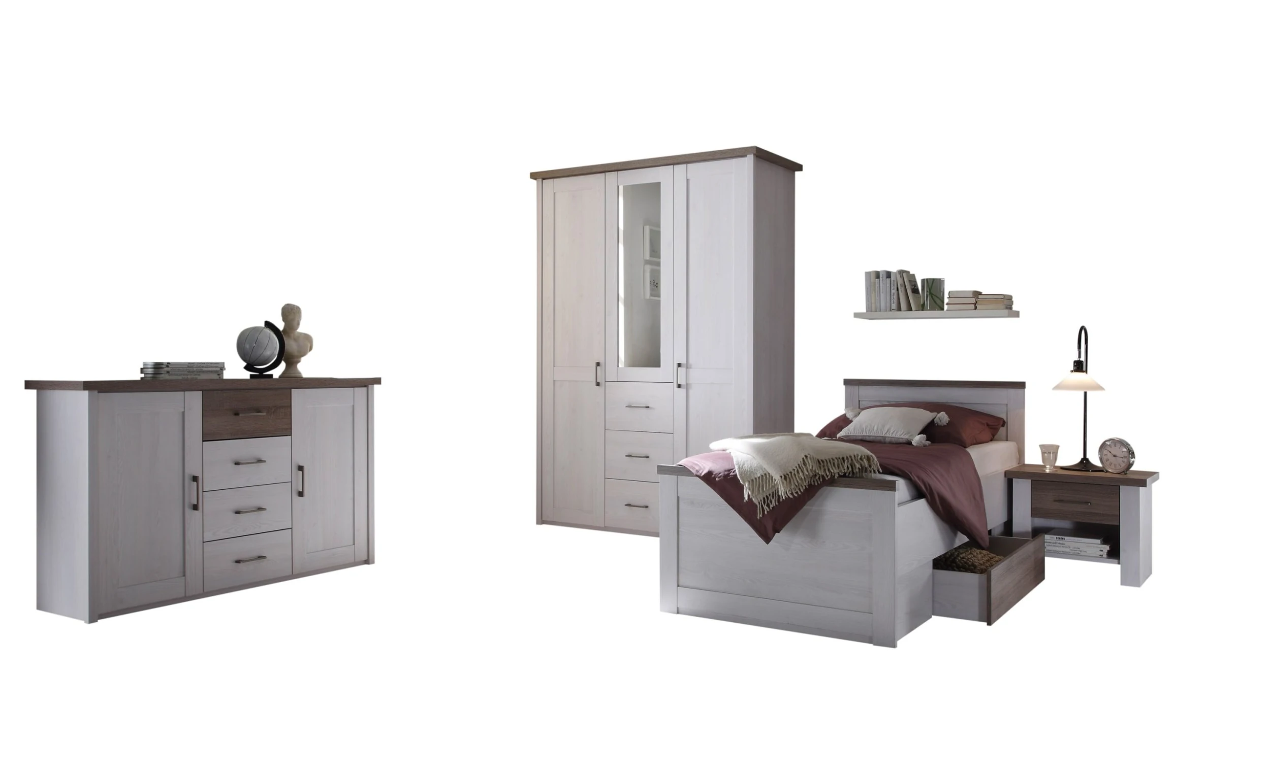 Vaja Einzelbett Luca In Weiß - Image 2