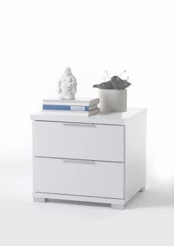 Vaja Nachtkommode 2 Schubladen In Weiß Dekor