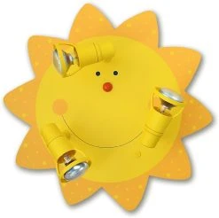 Waldi-Leuchten Deckenleuchte Sonne, 3-flg.
