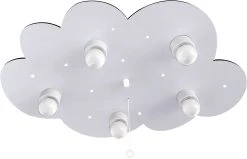 Waldi-Leuchten Deckenleuchte Wolke Grau, 5-flg.