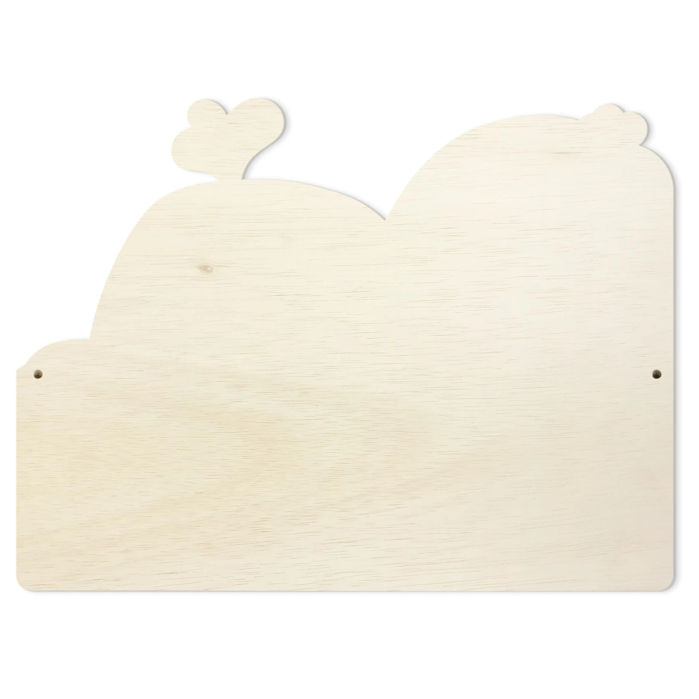 WallArt Kindergarderobe Holz - Freundlicher Wal Im Meer In Blau - Image 5