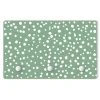 WallArt Kindergarderobe Holz - Gezeichnete Kleine Punkte Auf Moosgrün In Grün