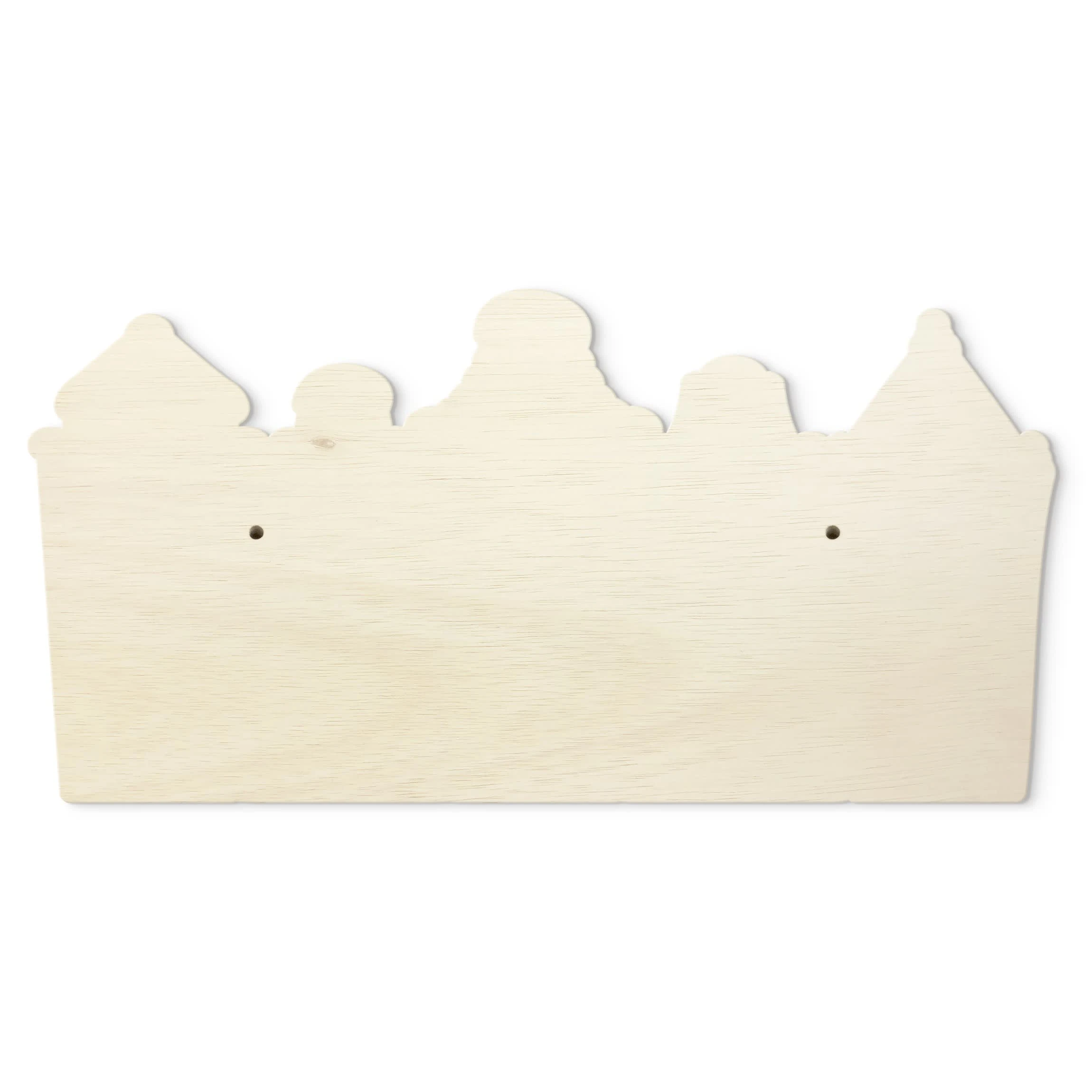 WallArt Kindergarderobe Holz - HĂ€user Siedlung In Pastell - Image 5