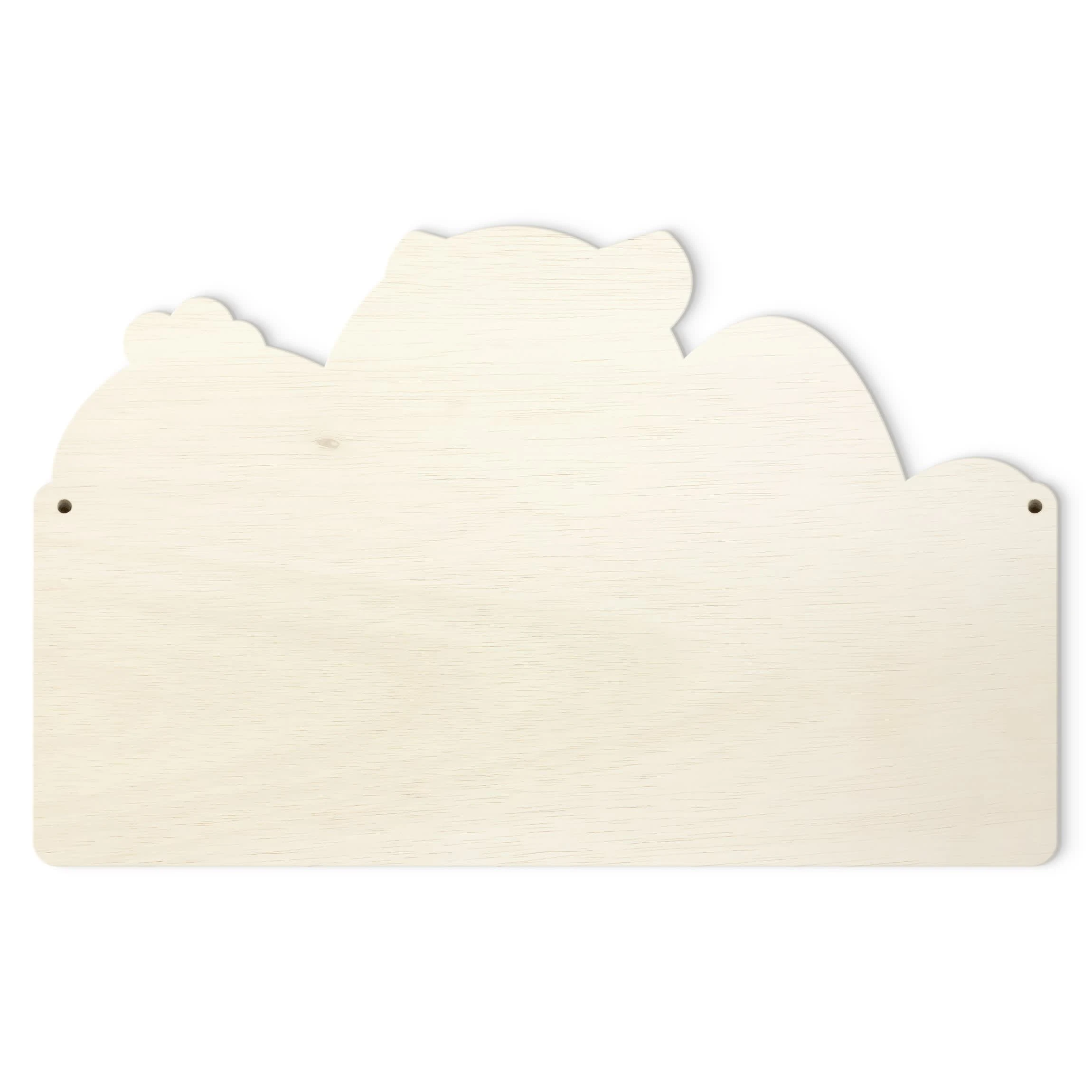 WallArt Kindergarderobe Holz - Leuchtturm Und Wale In Pastell - Image 5