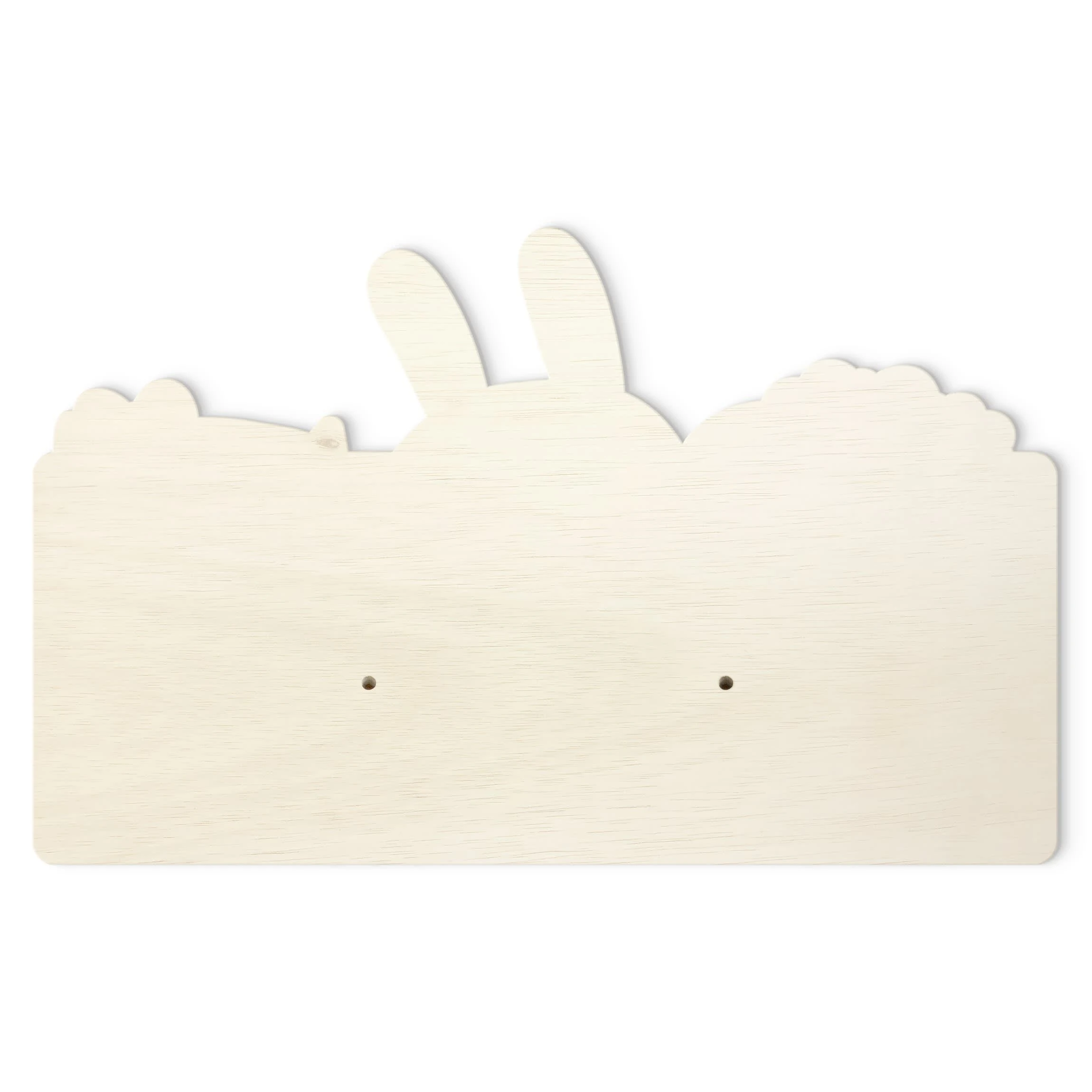 WallArt Kindergarderobe Holz - Süßer Zoo - Schaf Hase Und Katze In Rosa - Image 5