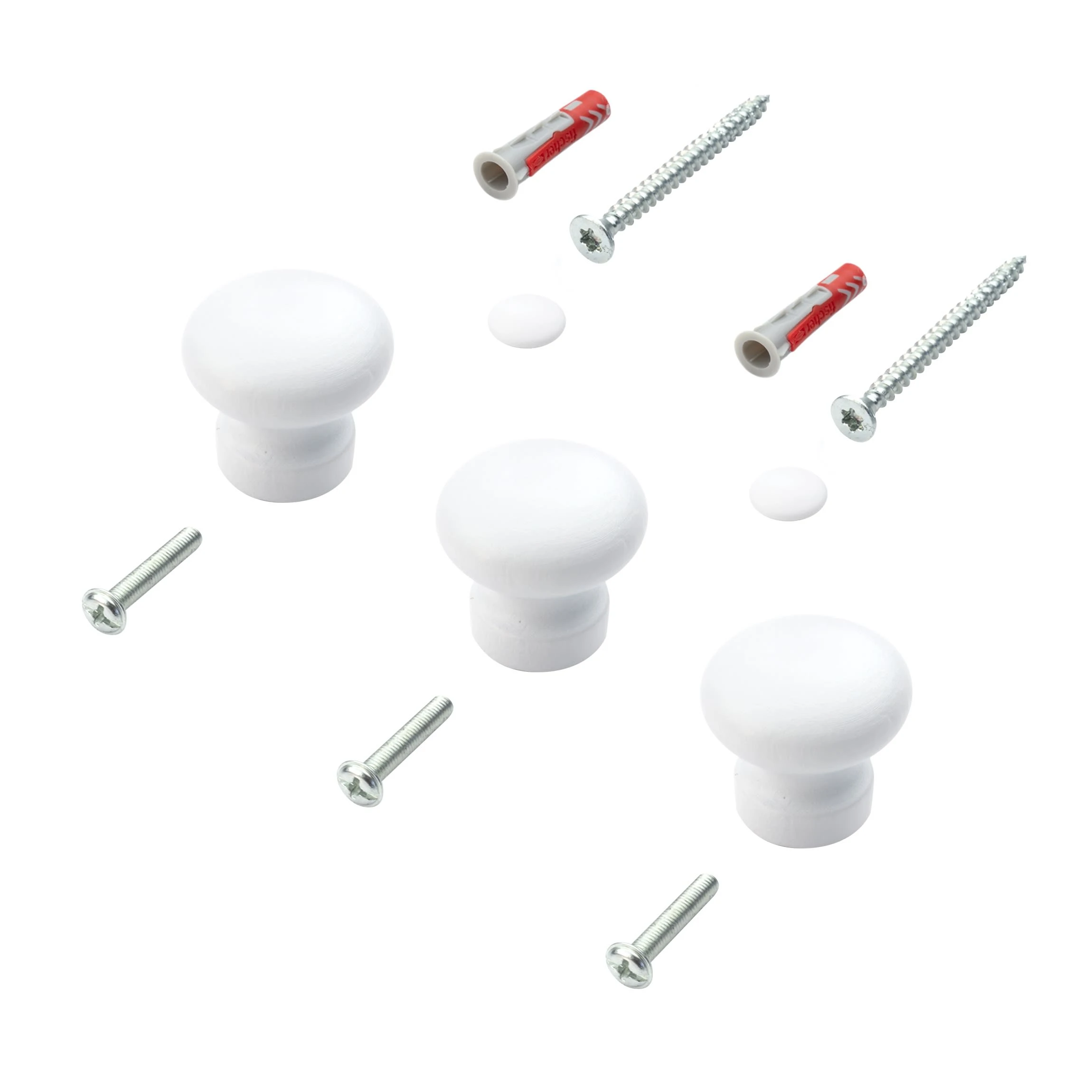 WallArt Kindergarderobe Holz - Weiße Herzen Auf Orange In Orange - Image 7