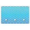 WallArt Kindergarderobe Holz - Weiße Punkte Auf Türkisverlauf In Türkis
