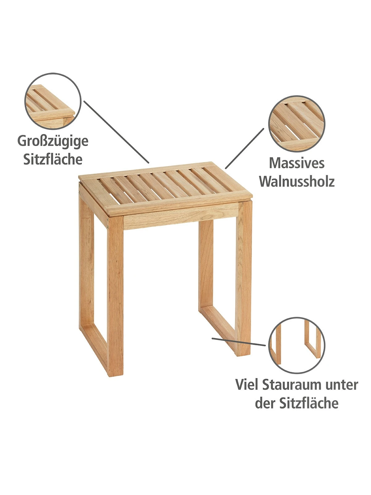 Wenko Hocker Norway In Braun - Image 2