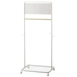 Yamazaki Kinder-Garderobenständer Tower 68,5x135x29 Cm In Weiß