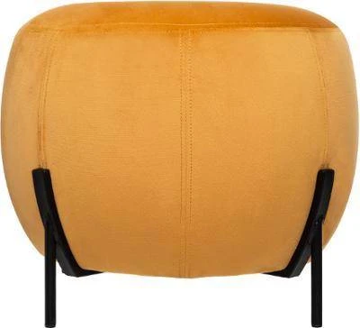 Atmosphera Créateur D'intérieur Velours-Sitzhocker In Gelb - Image 5