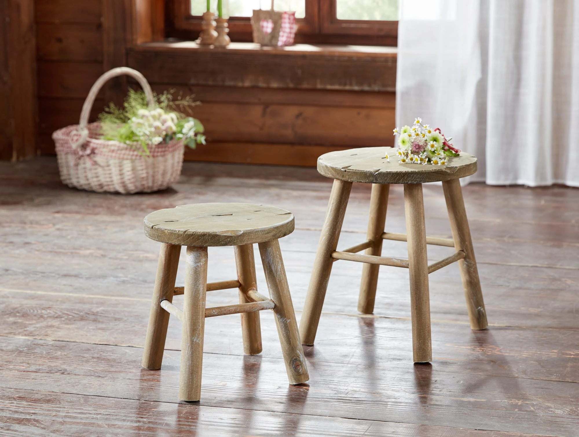 HomeLiving Stuhl "Rund" 300x300x340 In Beige – Bild 2