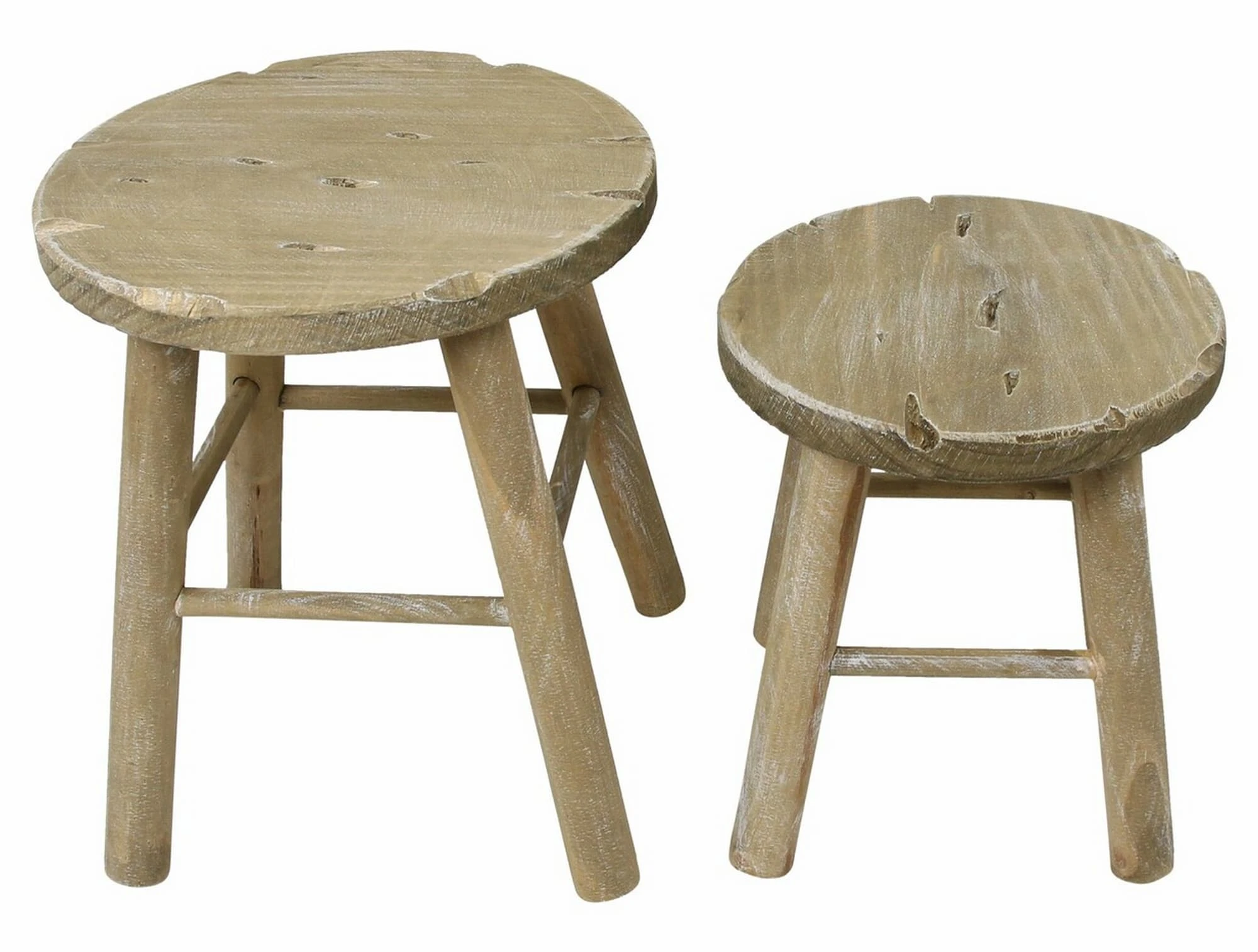 HomeLiving Stuhl "Rund" 300x300x340 In Beige