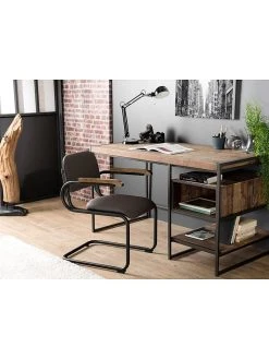 MACABANE Freischwinger "Agathe" In Taupe - (B)51 X (H)80 X (T)61 Cm