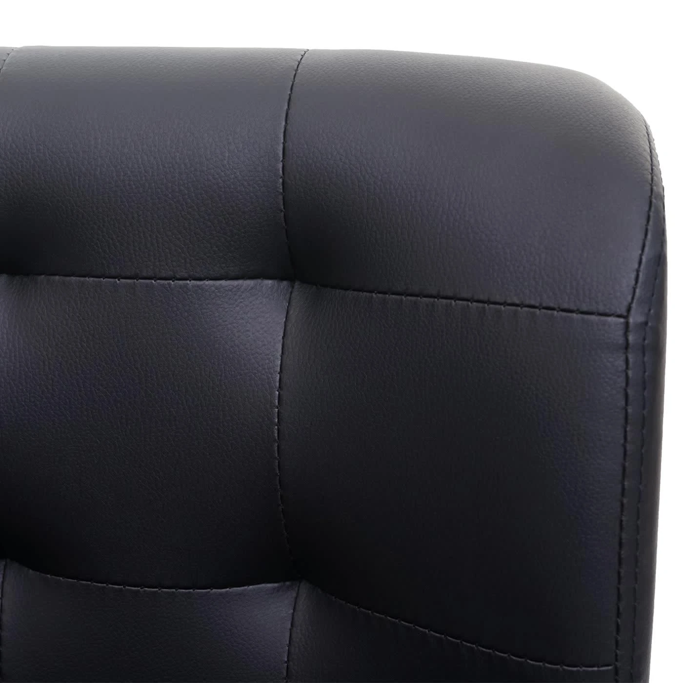 MCW 6er-Set Drehstuhl H42 Höhenverstellbar Drehbar, Kunstleder Schwarz, Chromfuß - Image 5