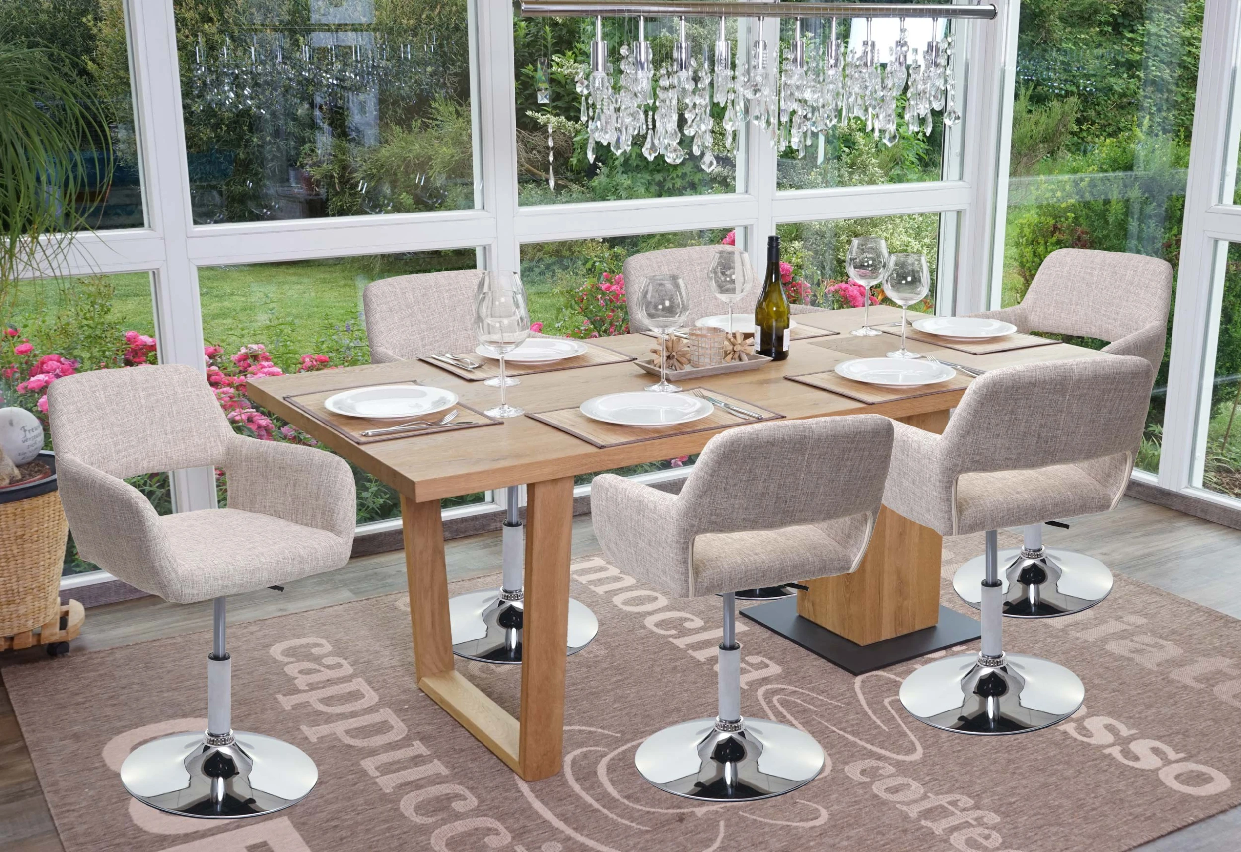 MCW Esszimmerstuhl A50, Creme/grau, Chromfuß - Image 6