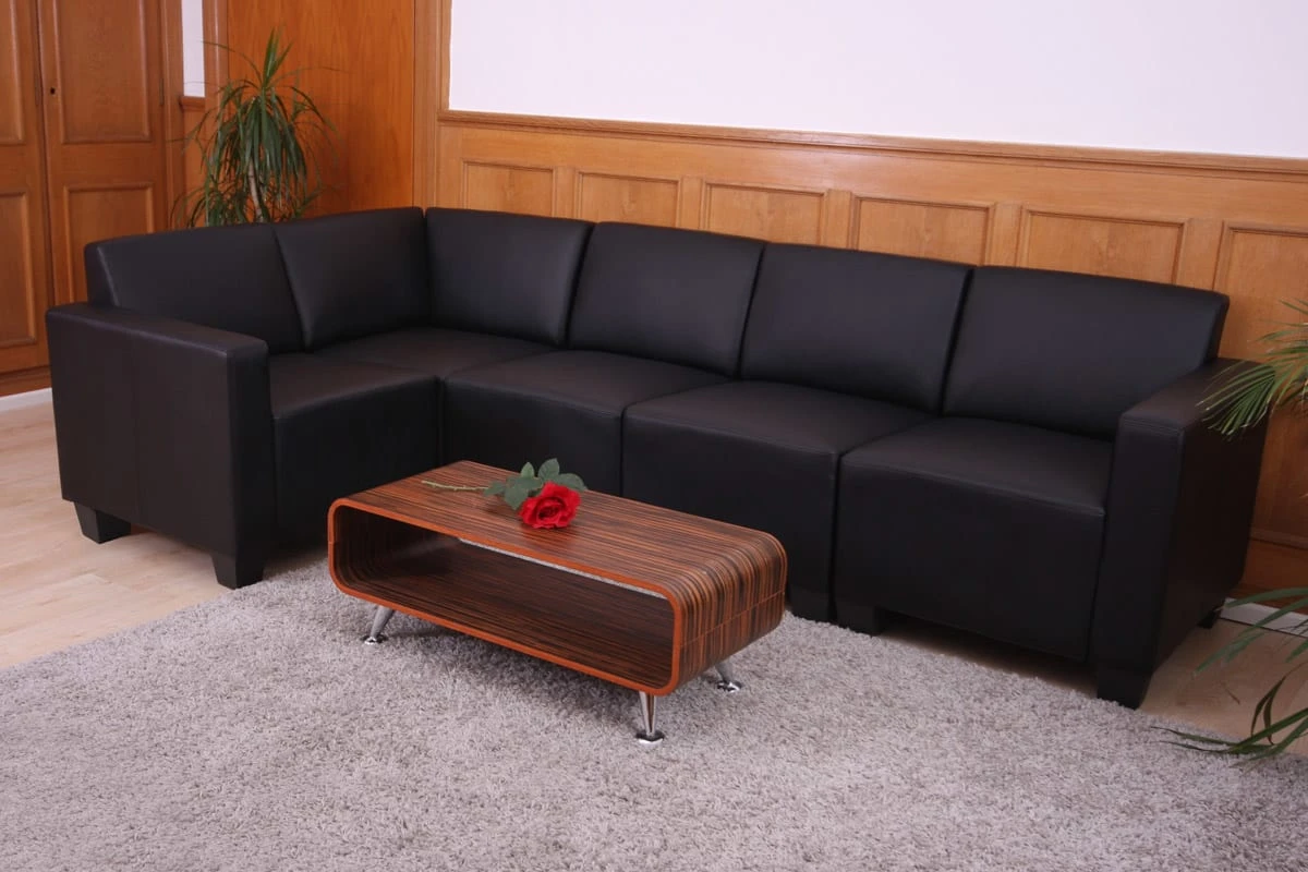 MCW Modular Sofa-System Moncalieri 5, Schwarz - Image 3
