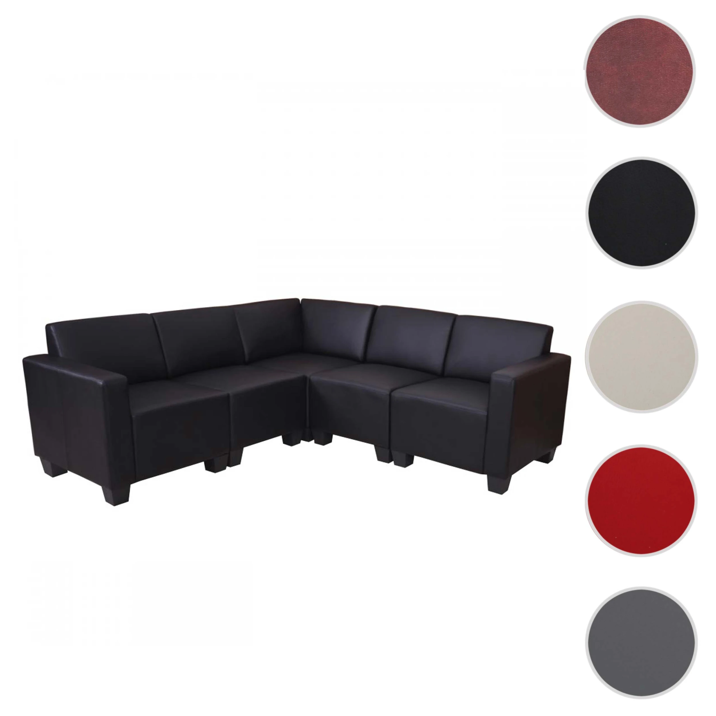 MCW Modular Sofa-System Moncalieri 5, Schwarz - Image 6