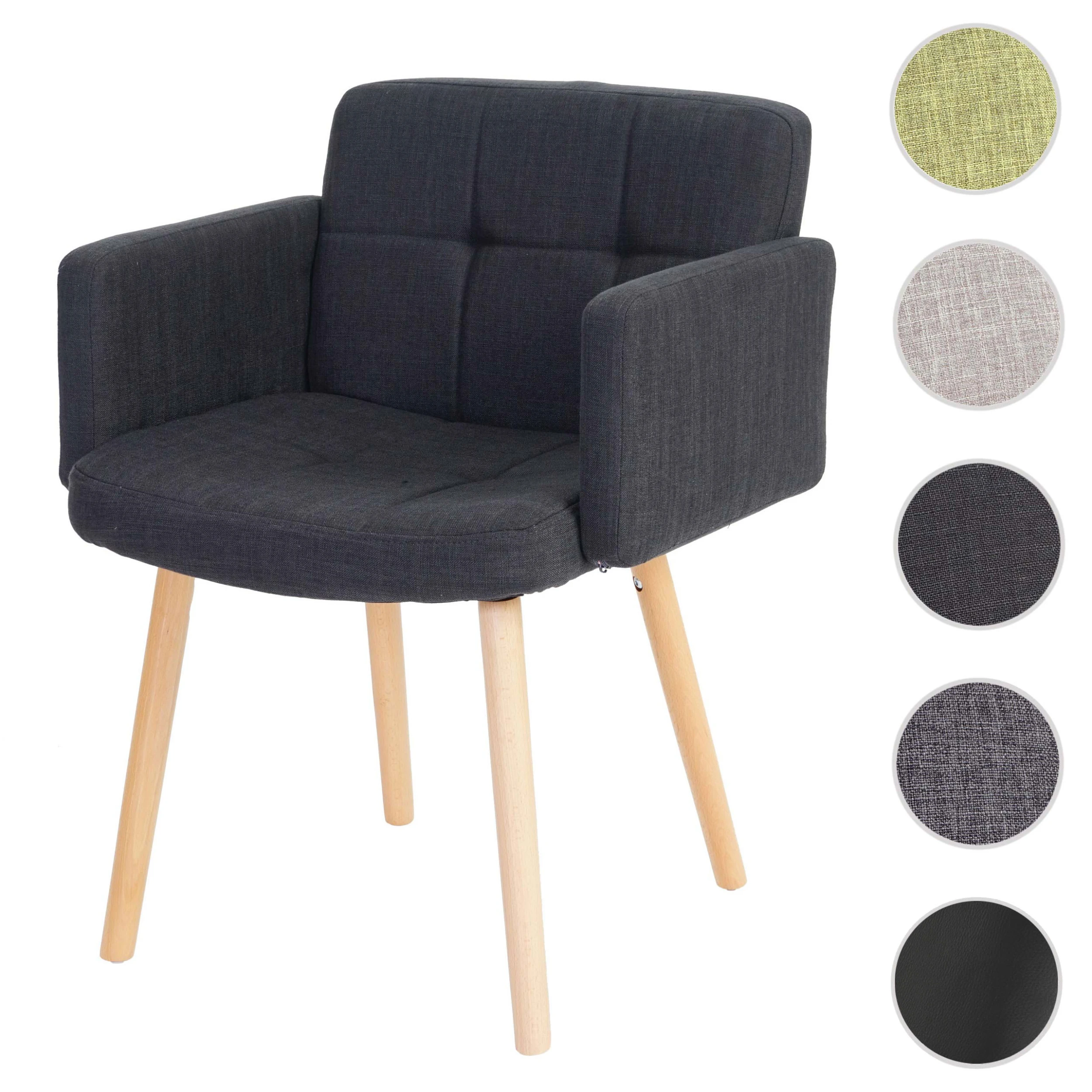 MCW Retro Esszimmerstuhl Houston II, Textil, Dunkelgrau 9 MCW Retro Esszimmerstuhl Houston II, Textil, Dunkelgrau – Bild 7