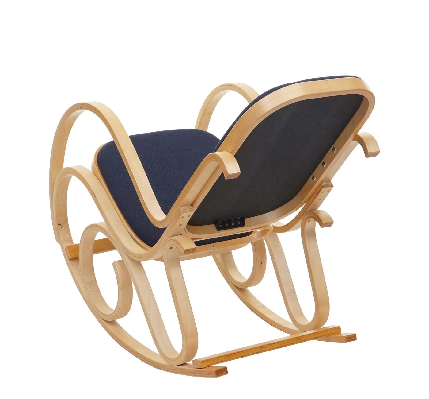 MCW Schaukelstuhl Gallarate, Eiche-Optik, Stoff/Textil Anthrazit-grau - Image 4