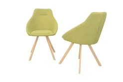 Möbel-direkt Stuhl (2Stück) Charlotte In Grün