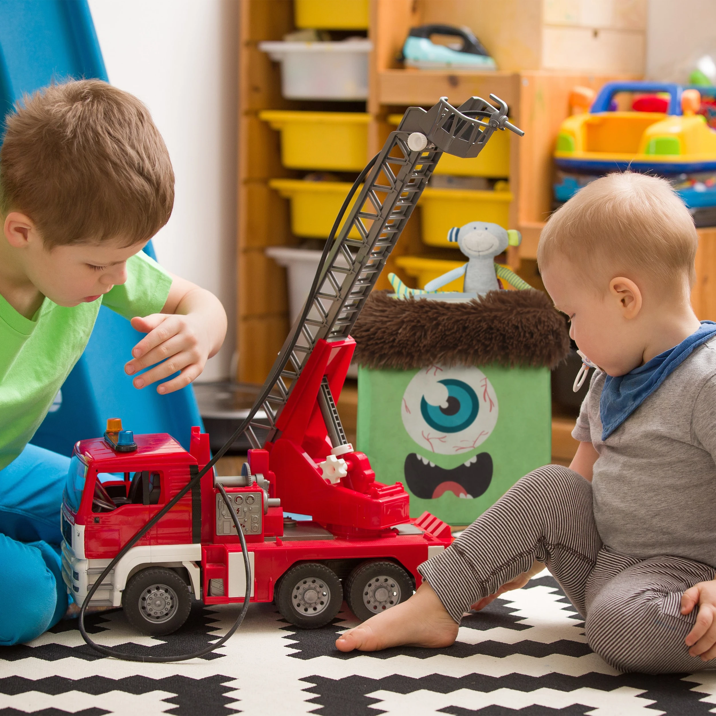 Relaxdays 1x Sitzhocker In Grün/ Braun - (B)32 X (H)32 X (T)32 Cm - Image 3