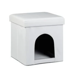 Relaxdays 2tlg. Hundeset In Weiß/ Silber