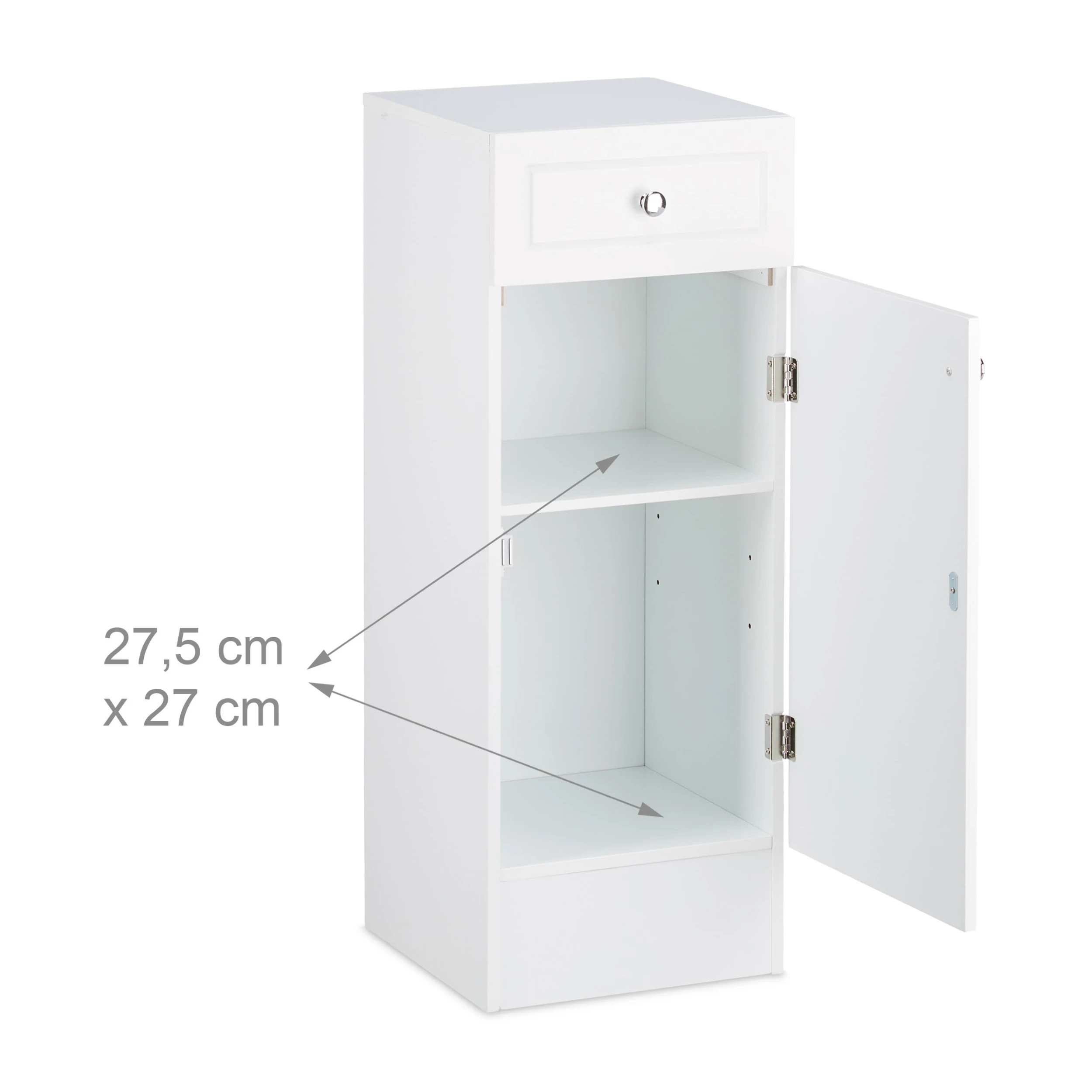 Relaxdays Badschrank In Weiß - (B)30,5 X (H)80 X (T)30,5 Cm - Image 5