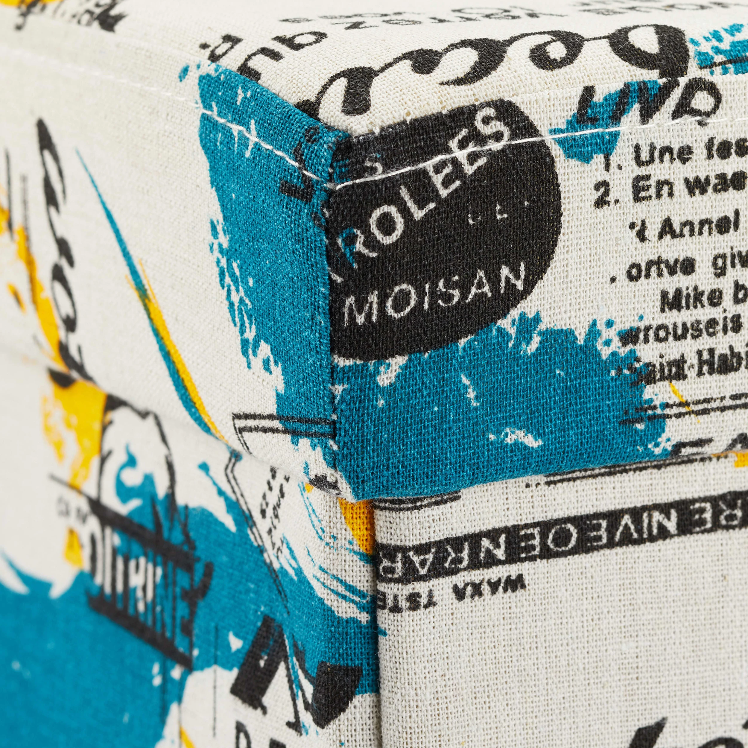 Relaxdays Sitzbank Beauty In Bunt - (B)76 X (H)38 X (T)38 Cm - Image 6