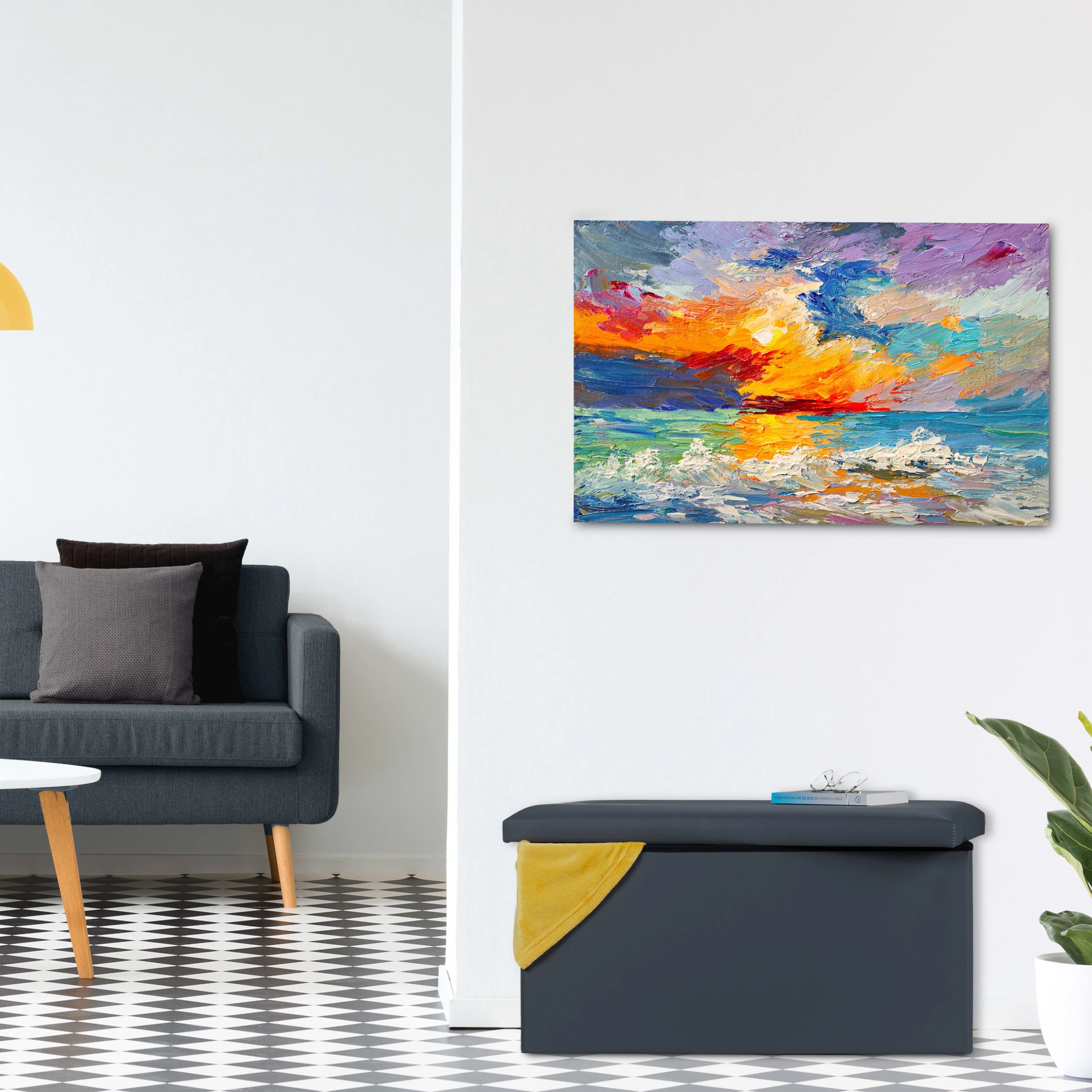 Relaxdays Sitzbank In Dunkelgrau - (B)76,5 X (H)37,5 X (T)38,5 Cm - Image 2