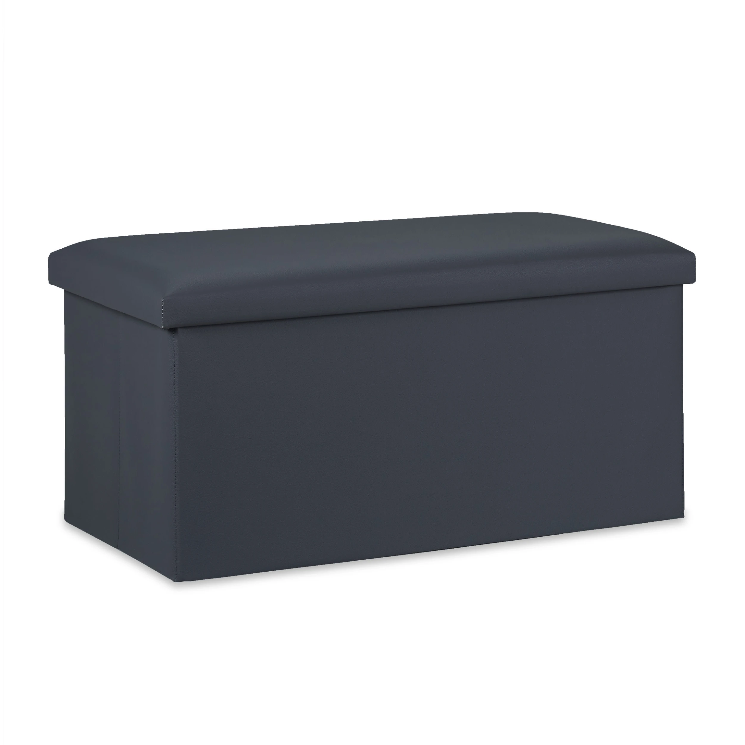 Relaxdays Sitzbank In Dunkelgrau - (B)76,5 X (H)37,5 X (T)38,5 Cm