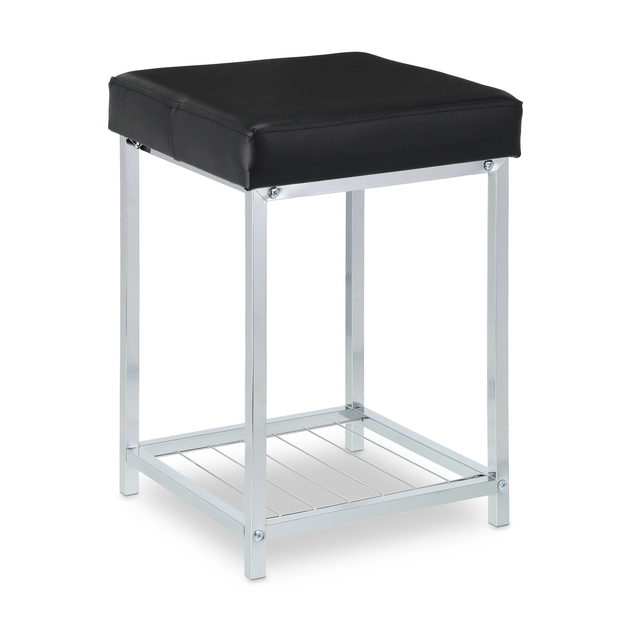 Relaxdays Sitzhocker In Schwarz - (B)33 X (H)47 X (T)33 Cm