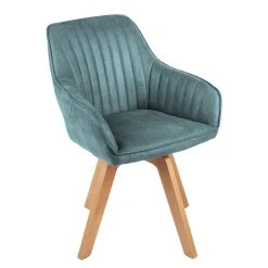 Riess-ambiente.de Armlehnenstuhl LIVORNO In Petrol - 60 X 84 X 60cm