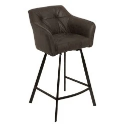 Riess-ambiente.de Barstuhl LOFT In Grau - 57 X 100 X 53cm