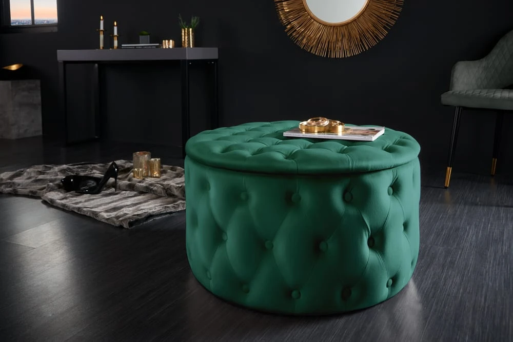 Riess-ambiente.de Hocker MODERN BAROCK In Smaragdgrün - 75 X 44 X 75cm 4 Riess-ambiente.de Hocker MODERN BAROCK In Smaragdgrün - 75 X 44 X 75cm – Bild 2