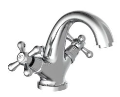 Schütte Waschtischarmatur ELK In Chrom Mit Ablaufgarnitur - (L) 16 X (B) 18 X (H) 15 Cm