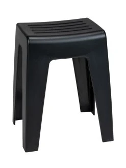 Wenko Badhocker Kumba Schwarz In Schwarz